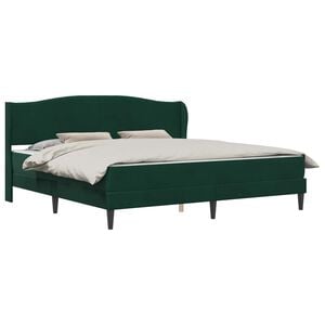 vidaXL Bedframe met hoofdeinde Zwart 180 x 200 cm Fluweel
