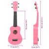 vidaXL Ukuleleset met tas voor kinderen sopraan 21'' roze
