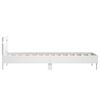 vidaXL Bedframe met hoofdbord en LED-verlichting wit 90x190 cm