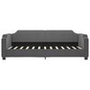 vidaXL Slaapbank met matras 90x200 cm stof donkergrijs