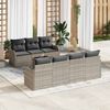 vidaXL Tuin Sofa Set Lichtgrijs 55 x 55 x 37 cm poly rattan