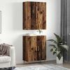 vidaXL Highboard Oud hout 69,5 x 34 x 180 cm Bewerkt hout