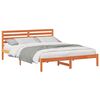 vidaXL Bedframe Wasbruin 160 x 210 cm Massief grenenhout