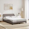 vidaXL Bedframe "Dover" stof taupe 140x190 cm