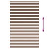 vidaXL Zebra rolgordijn 150x230 cm stofbreedte 145,9cm polyester bruin