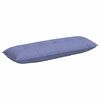 vidaXL Rugkussen Jeans Blauw 140 x 19 x 50 cm Stof