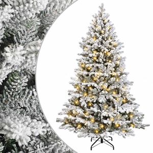 vidaXL Kunstmatige Inklapbare Kerstboom 150 cm 150 LED's Warmwit