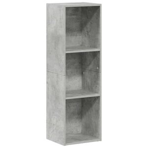vidaXL Boekenkast/tv-meubel 36x30x114 cm bewerkt hout betongrijs