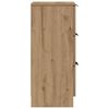 vidaXL Dressoir 30x30x70 cm bewerkt hout artisanaal eikenkleur