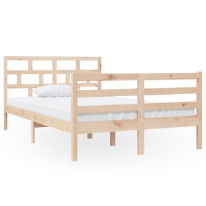vidaXL Bedframe massief hout 120x190 cm