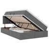 vidaXL Opbergbed met matras Donkergrijs 120 x 200 cm fluweel