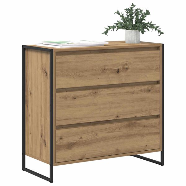 vidaXL Dressoir Ambachtelijk eiken 79 x 36 x 75.5 cm Bewerkt hout
