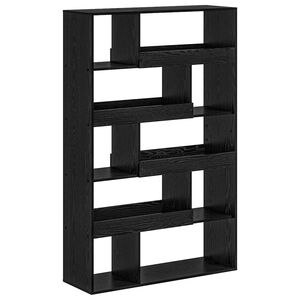 vidaXL Boekenplank 100 x 33 x 156,5 cm Bewerkt hout Zwart eiken