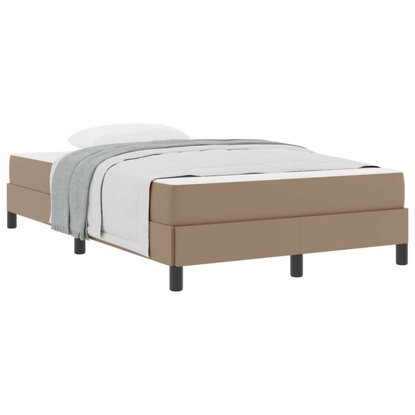 vidaXL Bedframe met matras Cappuccino 120 x 190 cm Stof