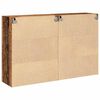 vidaXL Wandkasten 2 pcs Oud Hout 69,5 x 34 x 90 cm Bewerkt hout