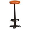 vidaXL Barstoelen 2 st echt leer