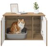 vidaXL Kattenhuis Ambachtelijk eiken 85 x 55 x 50,5 cm Bewerkt hout