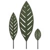 vidaXL Tuinsteak 3 st 116,5 x 35 x 3 cm Olijfgroen Staal