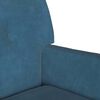 vidaXL Chesterfield Bank Blauw 112 x 65,5 x 75 cm Fluweel