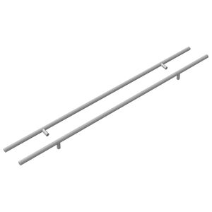 vidaXL Kasthandgreep 2 st Zilver 700mm Roestvrij staal