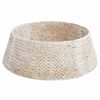 vidaXL Kerstboomkraag Rond Wit 75 x 75 x 25 cm Waterhyacint