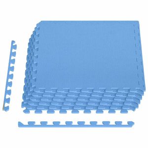 vidaXL Vloermatten 6 st 2,16 ㎡ EVA-schuim blauw