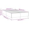 vidaXL Bedframe zonder matras 120x190 cm stof lichtgrijs
