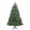 vidaXL Kunstmatige Inklapbare Kerstboom Groen 300 cm PVC en Metaal