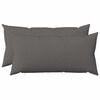 vidaXL Kussensloop 2 st HEERLEN Lichtgrijs 40 x 80 cm Stof