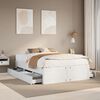 vidaXL Bedframe zonder matras met lades grenenhout wit 140x200 cm
