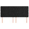vidaXL Hoofdbord zwart 180x7x118/128 cm fluweel