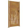 vidaXL Poort grasontwerp 100x175 cm cortenstaal