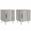 vidaXL Nachtkastjes 2 st 40x40x50 cm bewerkt hout grijs sonoma eiken