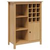 vidaXL Wijnkast HILL Honingbruin 79.5 x 40 x 107.5 cm