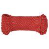 vidaXL Boottouw 4 mm 250 m polypropyleen rood