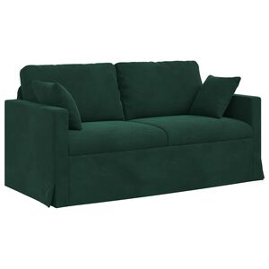 vidaXL Bank Donkergroen 158 x 78 x 80 cm Fluweel