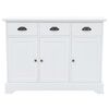 vidaXL Dressoir met 3 deuren 105x35x77,5 cm MDF en grenenhout