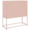 vidaXL Dressoir 100,5x39x107 cm koudgewalst staal roze