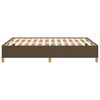vidaXL Bedframe zonder matras stof donkerbruin 140x190 cm