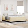 vidaXL Boxspringbed Cr&egrave;me 180 x 200 cm Stof