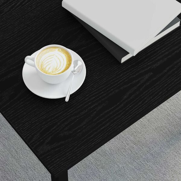 vidaXL Salontafel Zwart Eiken 50 x 50 x 36 cm Bewerkt hout