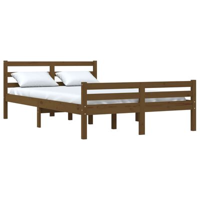 vidaXL Bedframe massief hout honingbruin 160x200 cm