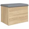 vidaXL Opbergbank Sonoma Eiken 62x42x45 cm Bewerkt Hout