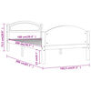 vidaXL Bedframe met 2 lades 100x200 cm massief grenenhout donkerbruin