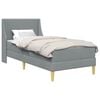 vidaXL Bedframe met matras Lichtgrijs 90 x 190 cm Stof