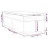 vidaXL Boxspring met matras kunstleer cappuccinokleurig 100x200 cm