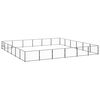 vidaXL Hondenkennel 36 m&sup2; staal zwart