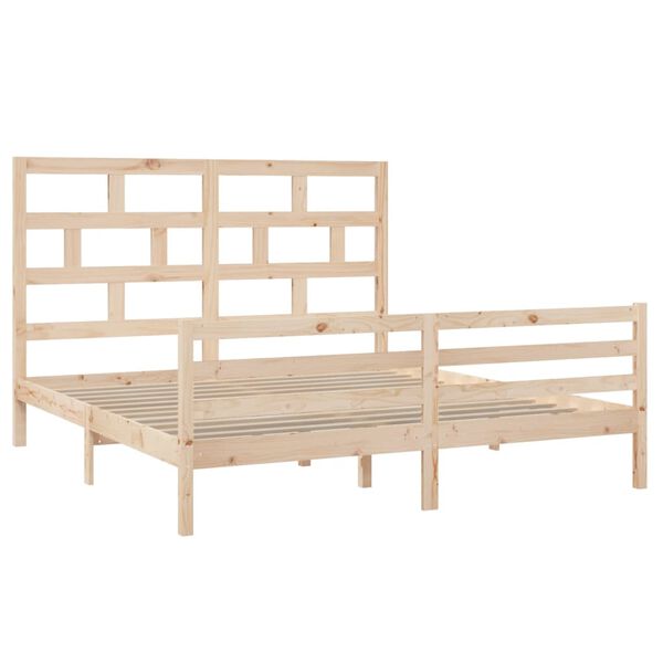 vidaXL Bedframe massief hout 180x200 cm