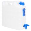 vidaXL Watertank met kraan 15 L kunststof transparant
