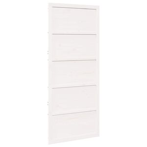 vidaXL Schuifdeur Wit 100 x 2,5 x 208 cm Massief grenenhout
